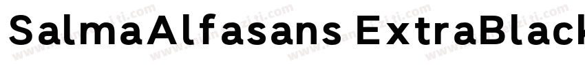 SalmaAlfasans ExtraBlack字体转换